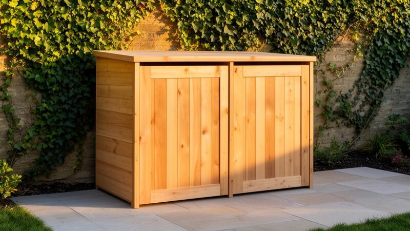 Fabriquer un cache poubelle en bois : guide étape par étape selon les mesures de vos poubelles