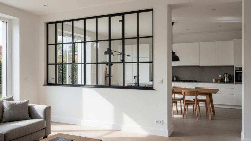 Installer une verrière dans un mur porteur : guide complet des obligations réglementaires et déclarations préalables