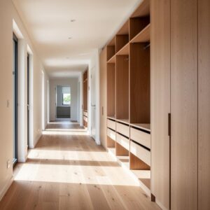 Dressing dans un couloir : les dimensions ideales pour un amenagement fonctionnel